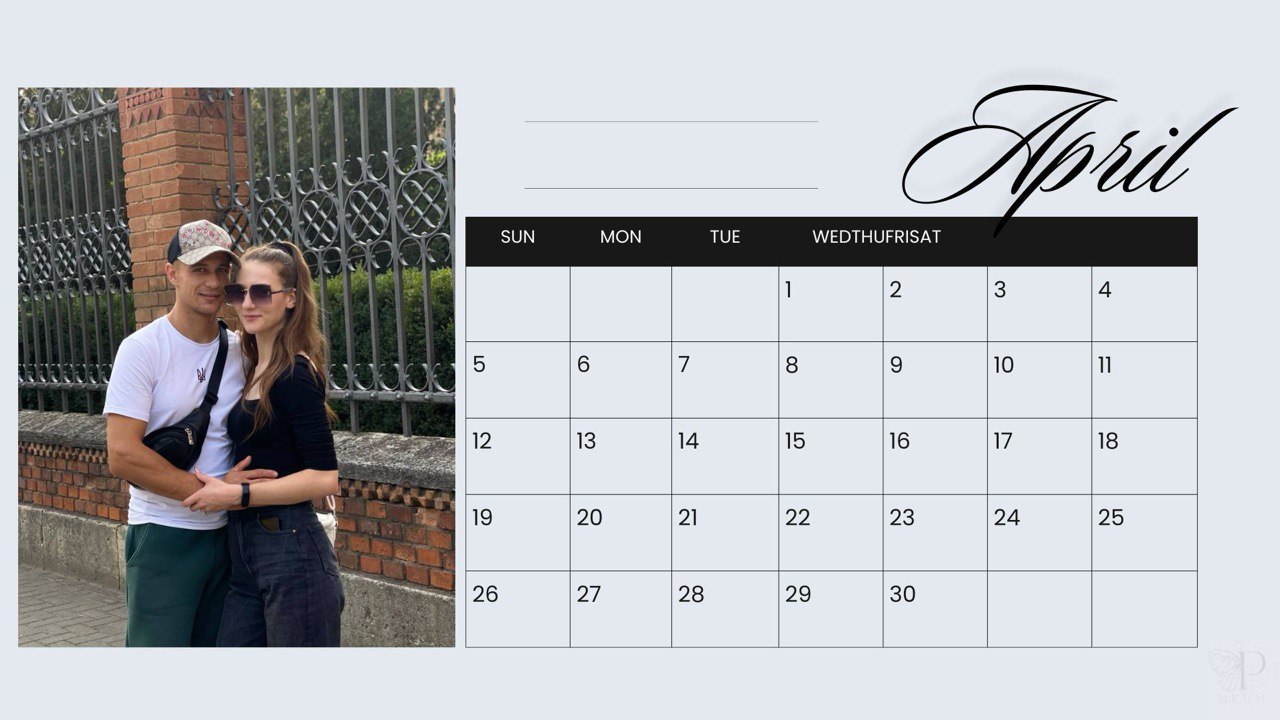 Wall calendar for 2026 #1