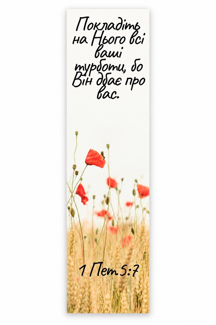 Psalm 34:9 Minimal Floral Christian Bookmark product photo