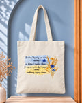 Lyubit Ukrainu watercolor wheat tote bag